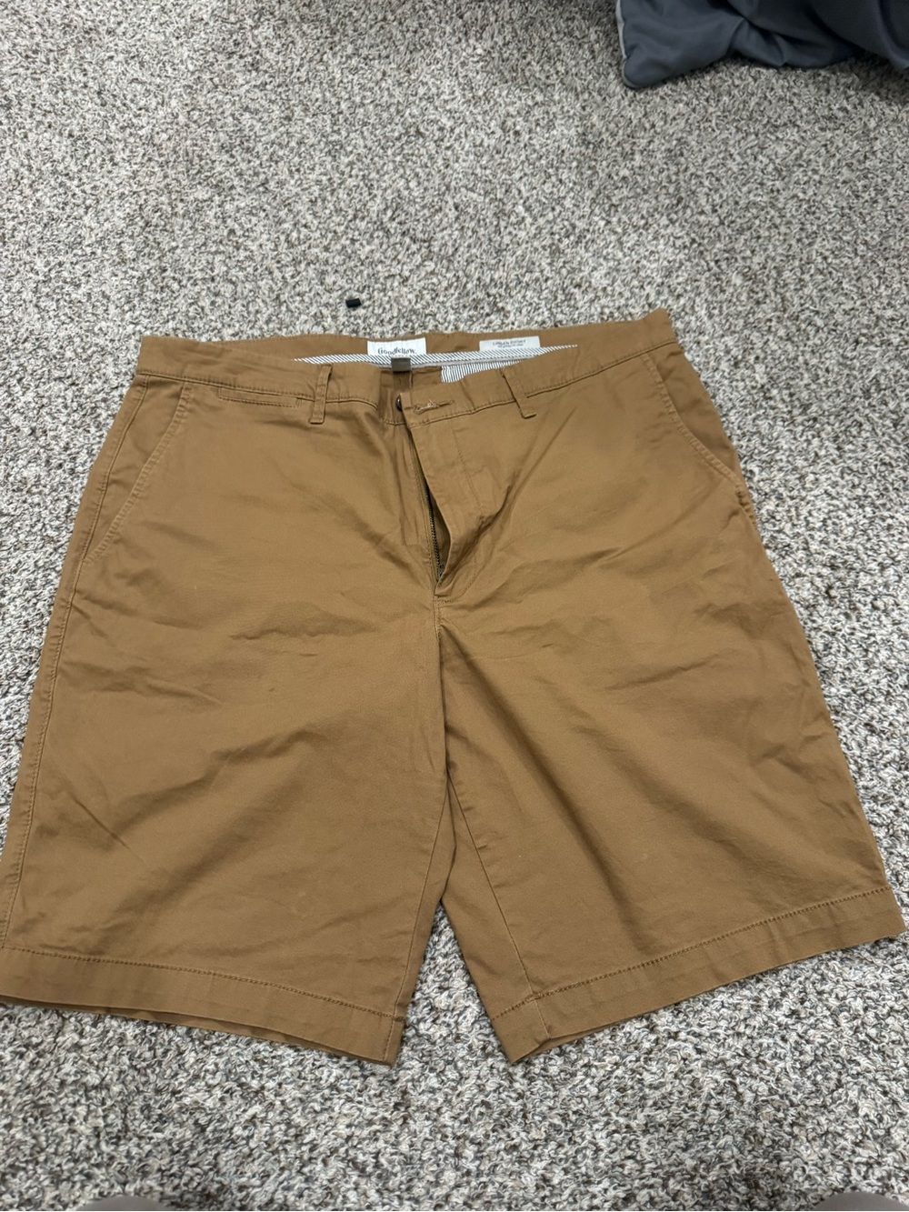 Goodfellow & Co Tan Flat Front Chino Shorts